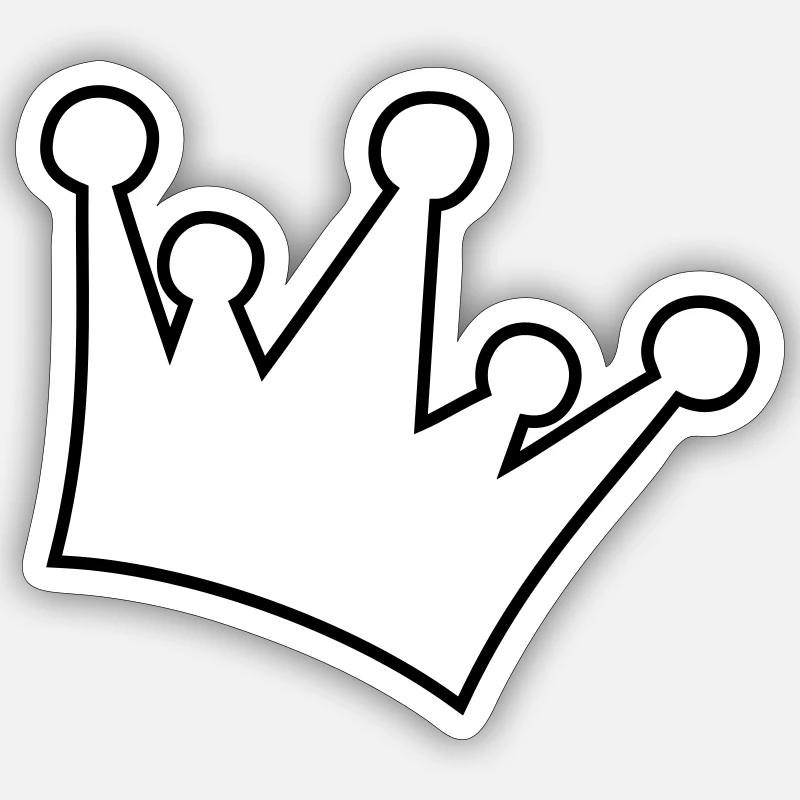 crown Sticker size S (10 x 10 cm)