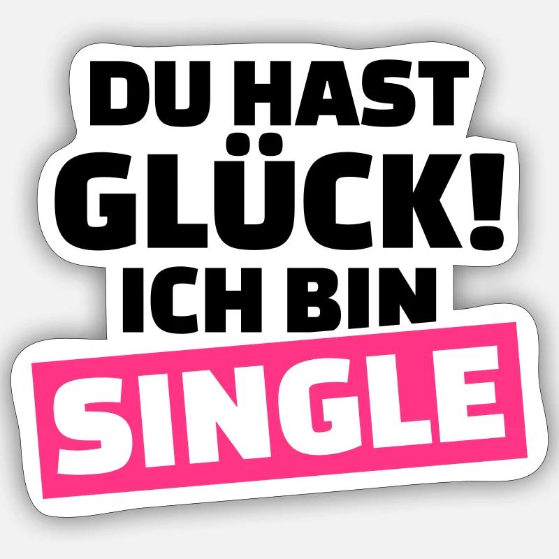 Single - Sticker Größe S (10 x 10 cm) - Mattweiß