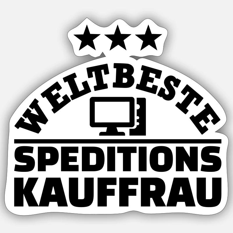 Speditionskauffrau Sticker Größe S (10 x 10 cm)