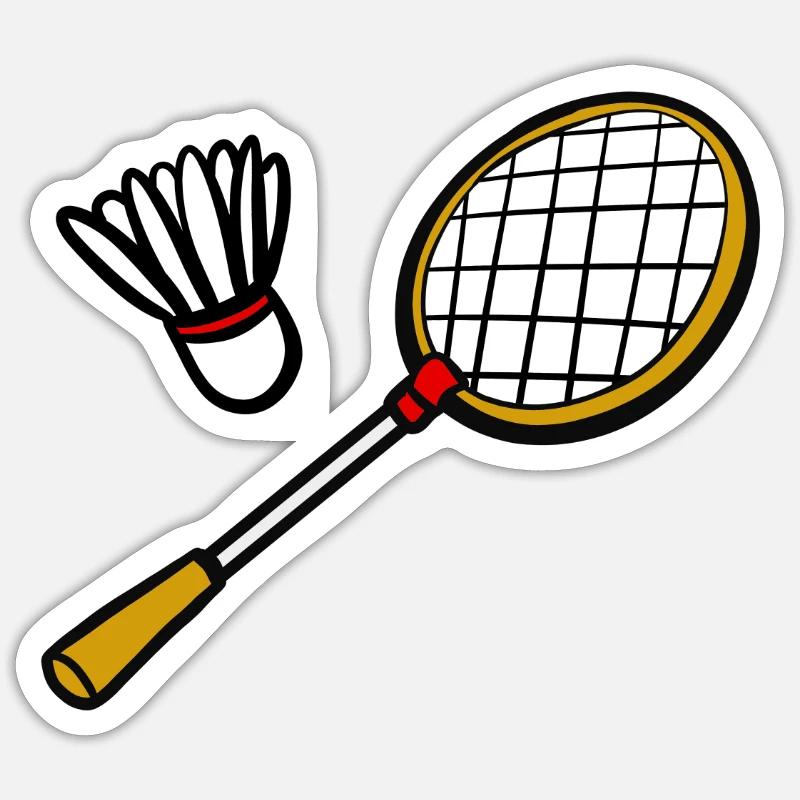 Badminton Sticker Größe S (10 x 10 cm)