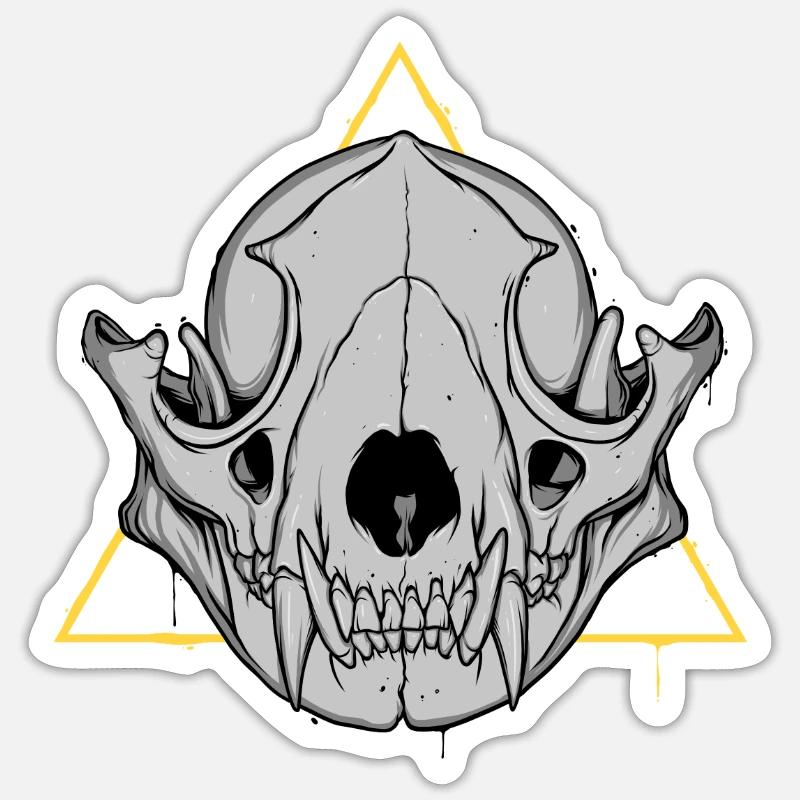 IM ABFALL VERTRAUEN WIR - Sticker Größe S (10 x 10 cm) - Mattweiß