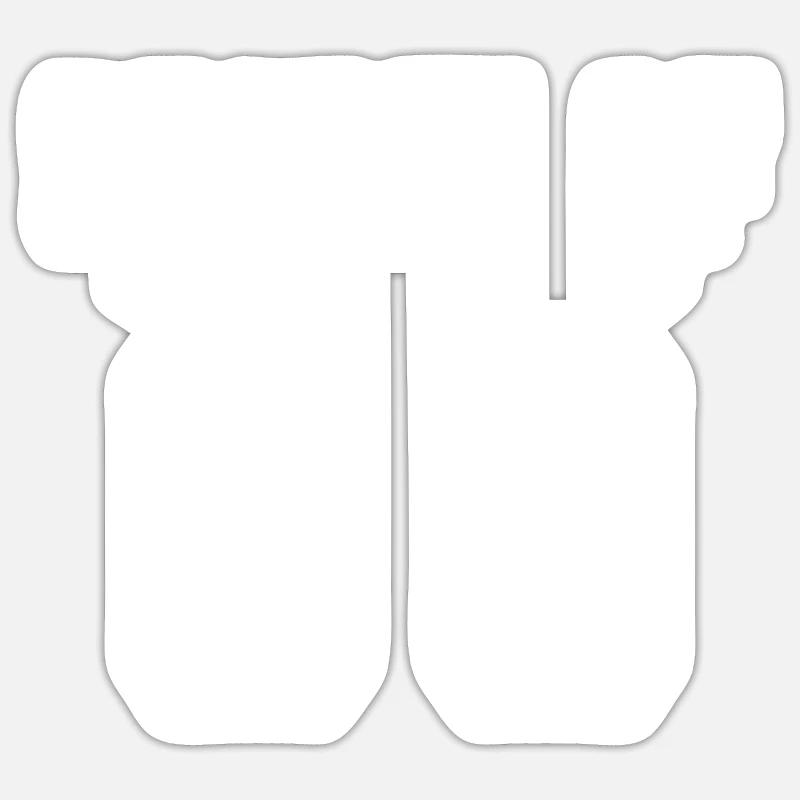 Impression de l'esprit de 69 - Sticker taille S (10 x 10 cm) - blanc mat