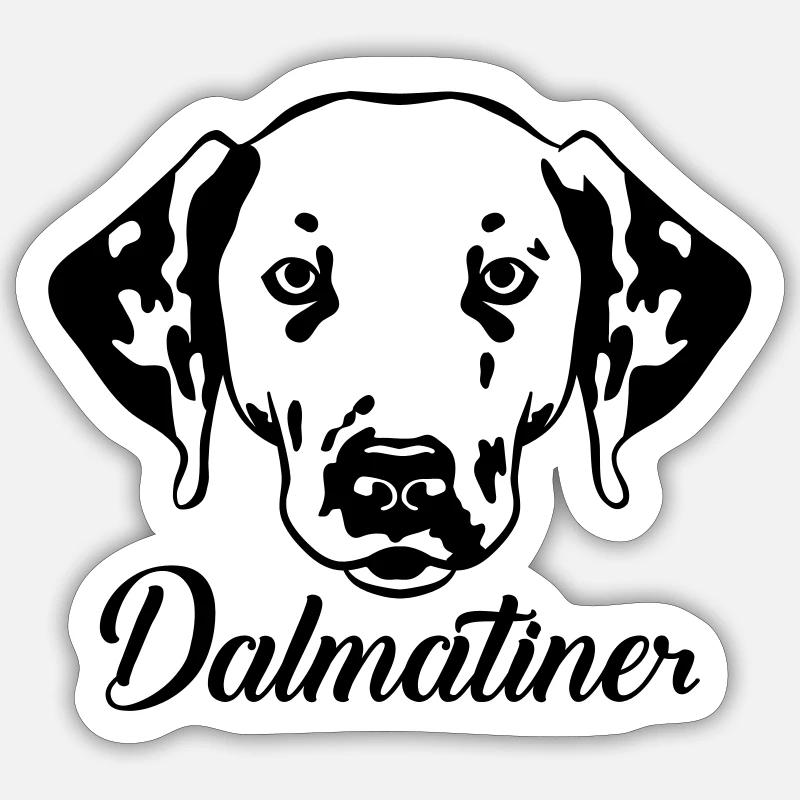 Dalmatiner Sticker Größe S (10 x 10 cm)