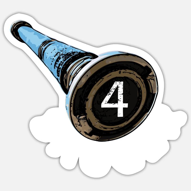 Conception compétition incendie - 4 ventouses Sticker taille S (10 x 10 cm)