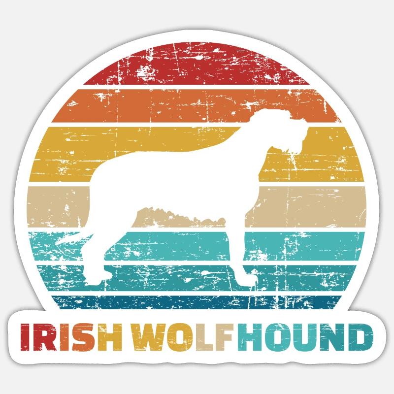 Irish wolfhound Sticker size S (10 x 10 cm)