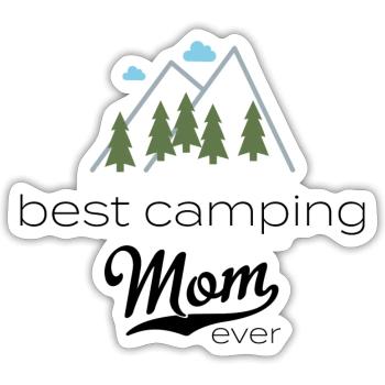 camper - Sticker size S (10 x 10 cm) - white matte - Front