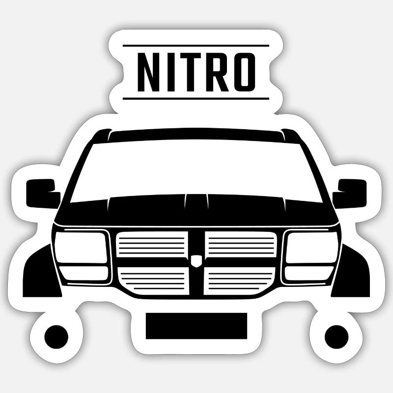 Dodge Nitro Design Sticker size S (10 x 10 cm)