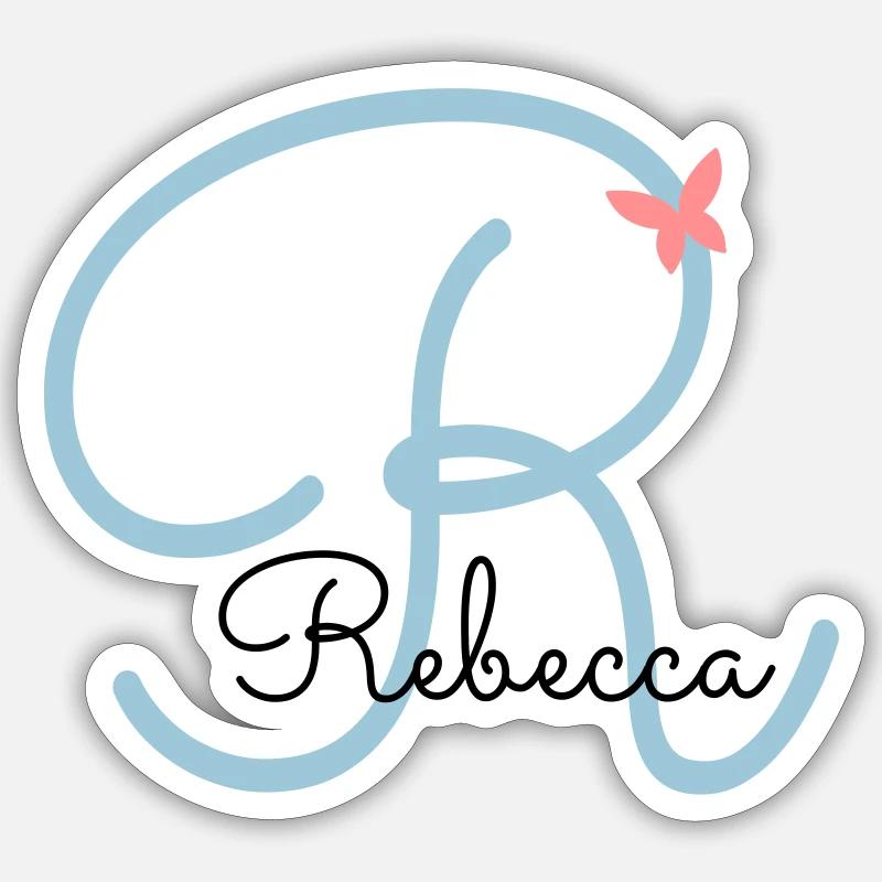 Rebecca efternavn Sticker størrelse S (10 x 10 cm)