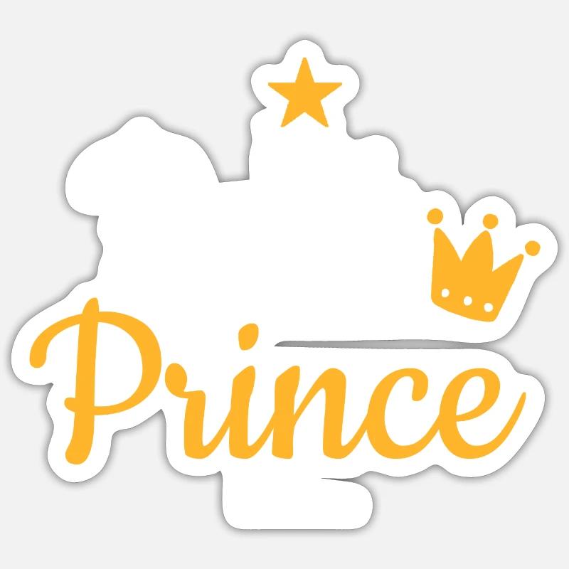 Petit Prince - Sticker taille S (10 x 10 cm) - blanc mat