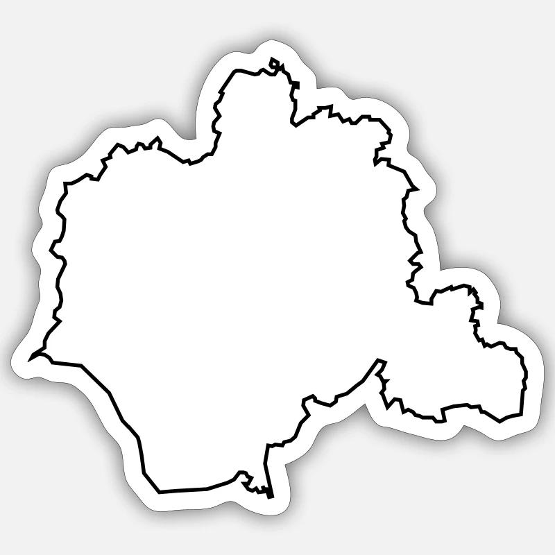 Contour du cercle Lippe Sticker taille S (10 x 10 cm)