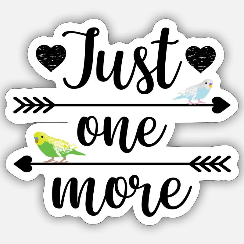Budgie Sticker size S (10 x 10 cm)
