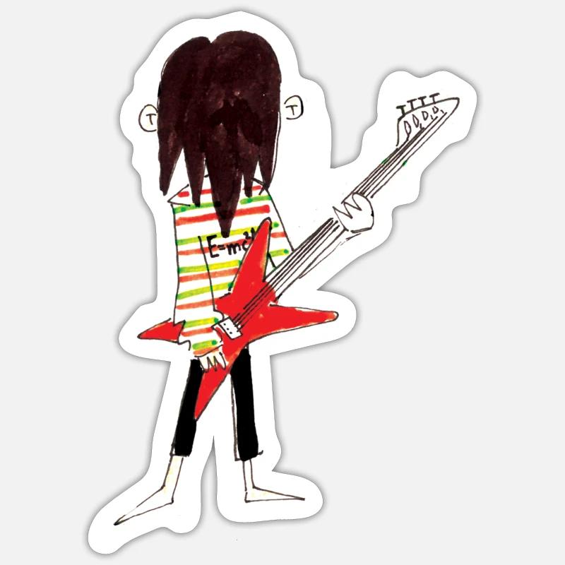 Rocker - Sticker size S (10 x 10 cm) - white matte