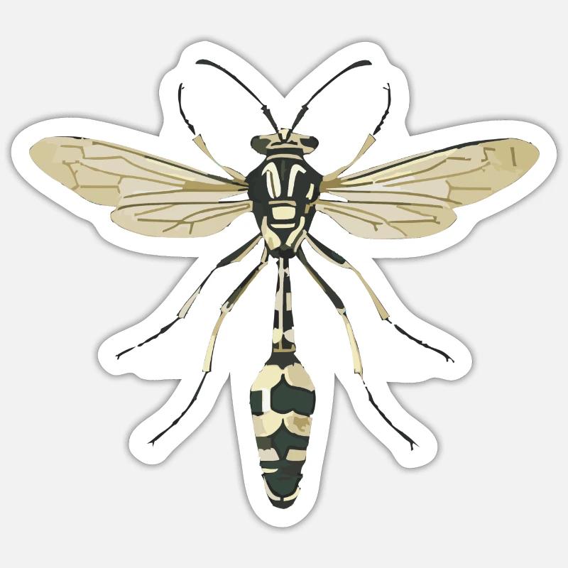 insect - Sticker Größe S (10 x 10 cm) - Mattweiß