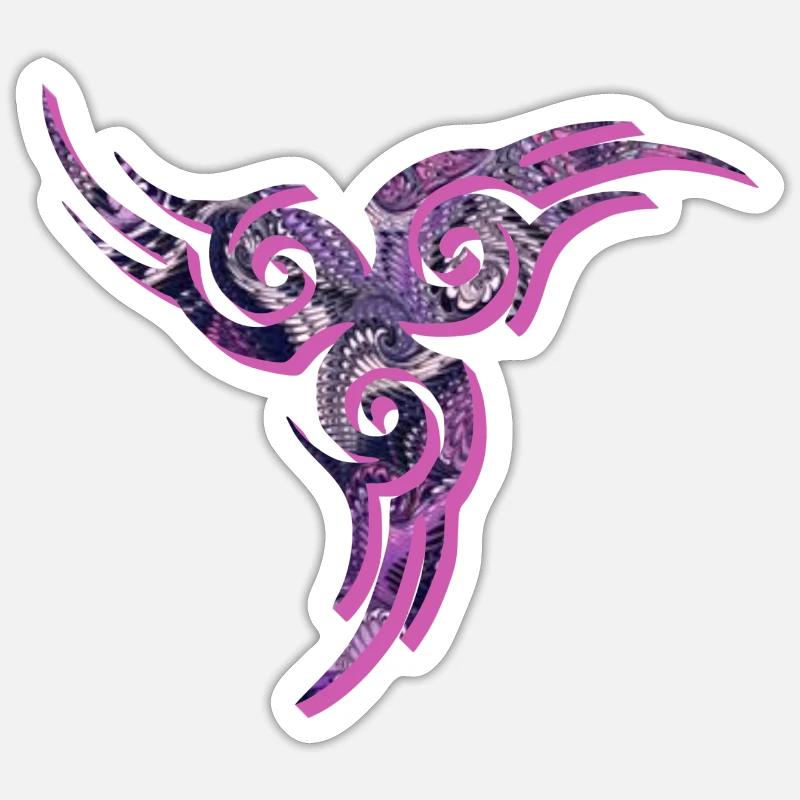 keltisches symbol e 75 - Sticker Größe S (10 x 10 cm) - Mattweiß