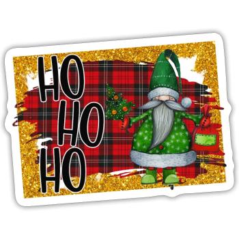 Christmas Ho Ho Ho - Sticker size S (10 x 10 cm) - white matte - Front