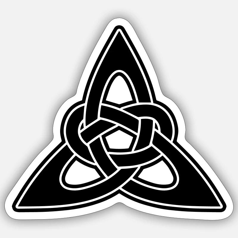 Nodules celtiques - Sticker taille S (10 x 10 cm) - blanc mat
