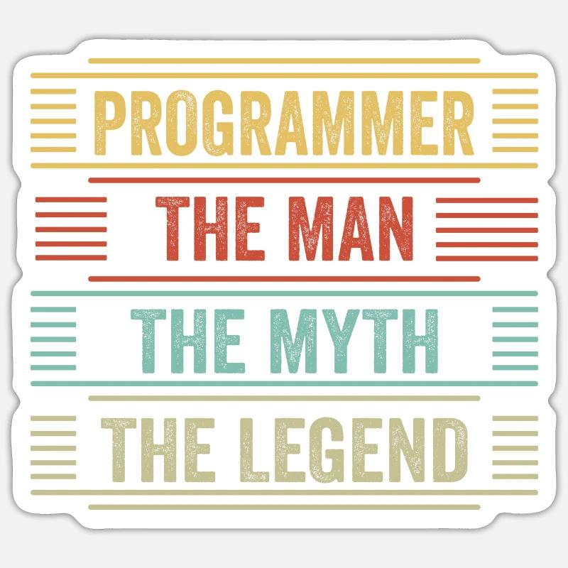 Programmierer Entwickler Programmierer Sticker Größe S (10 x 10 cm)