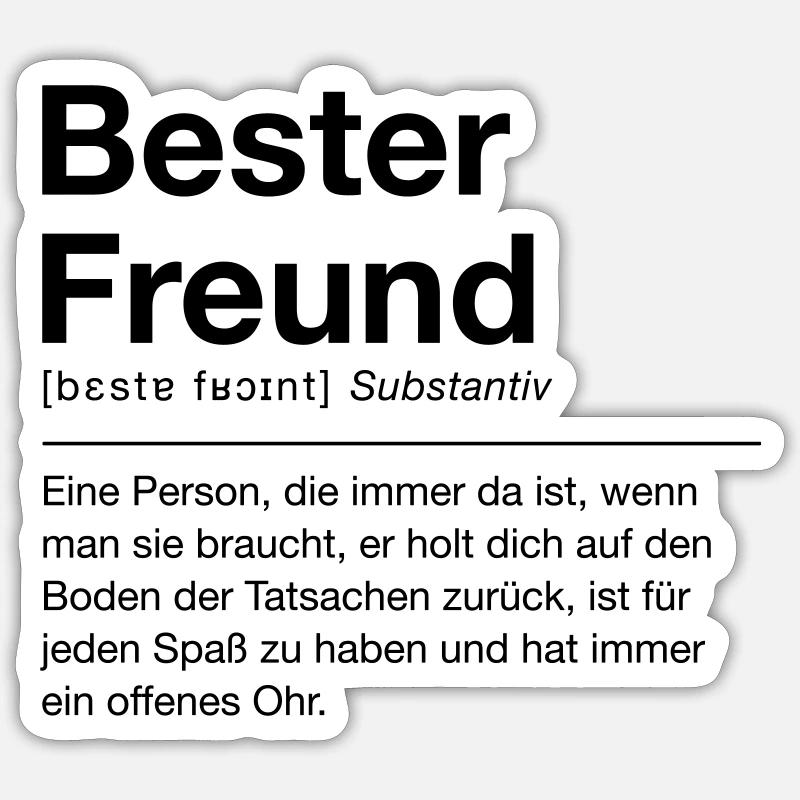 Bester Freund Sticker Größe S (10 x 10 cm)