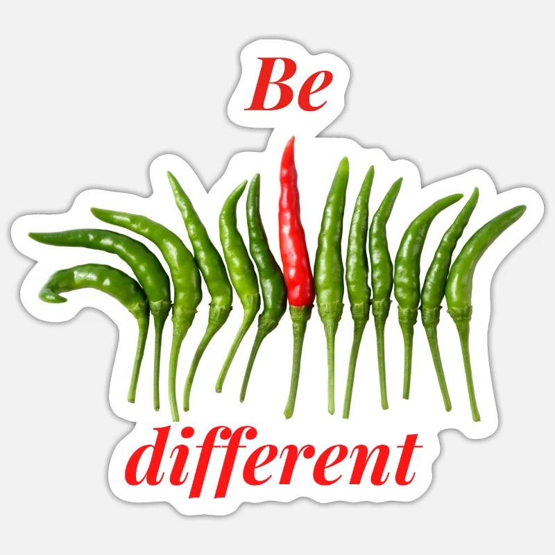 Be different. Sei anders. Neue Perspektive Sticker Größe S (10 x 10 cm)