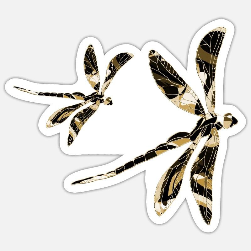 Libellen Sticker Größe S (10 x 10 cm)