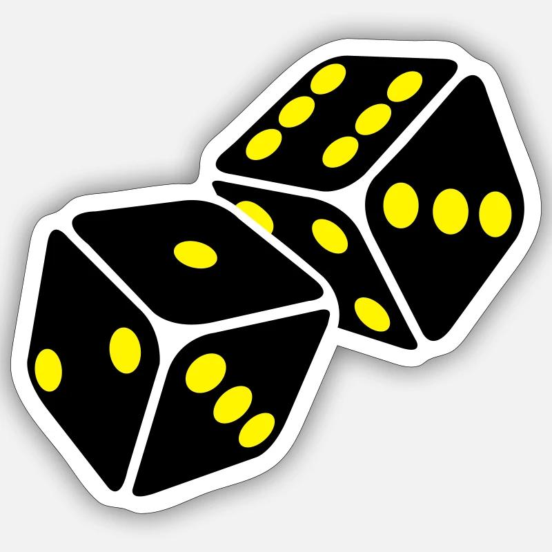 cubes - Sticker taille S (10 x 10 cm) - blanc mat