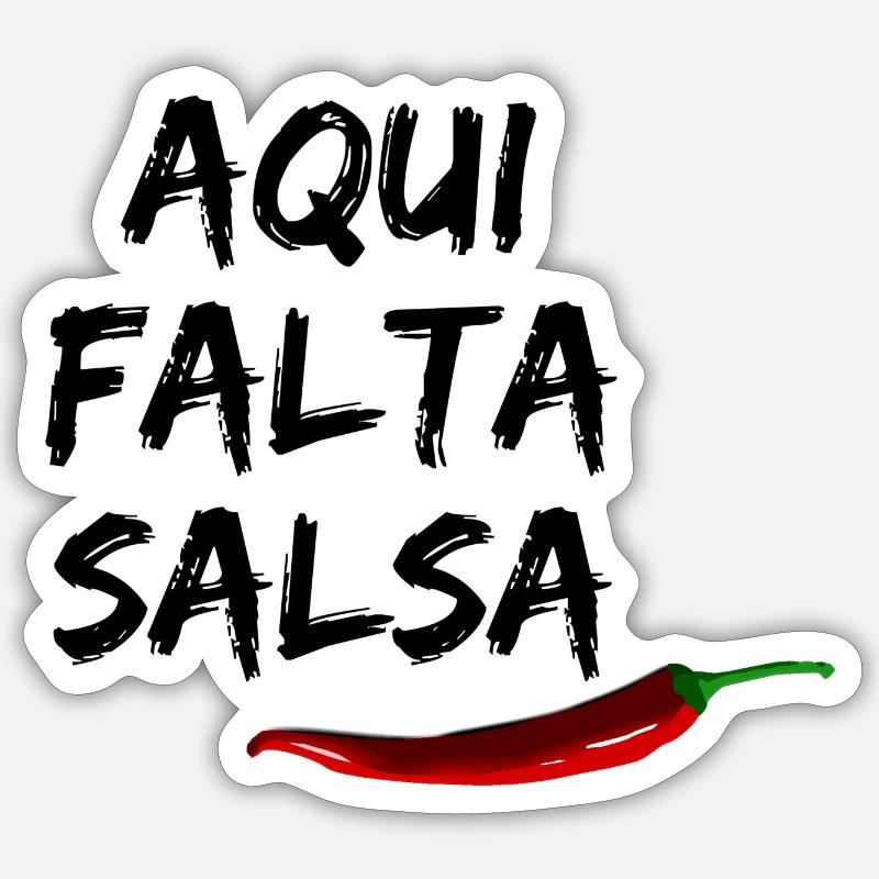 Salsa! - Sticker size S (10 x 10 cm) - white matte