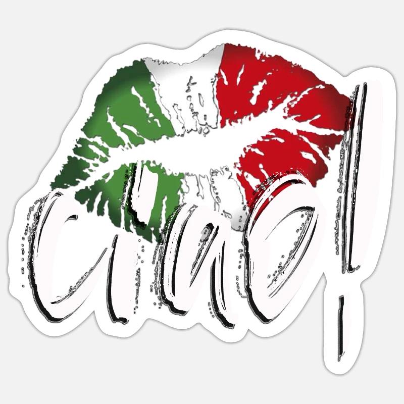 ciao - Sticker formato S (10 x 10 cm) - bianco opaco