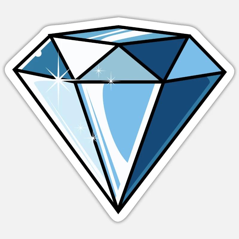 Diamant Sticker taille S (10 x 10 cm)