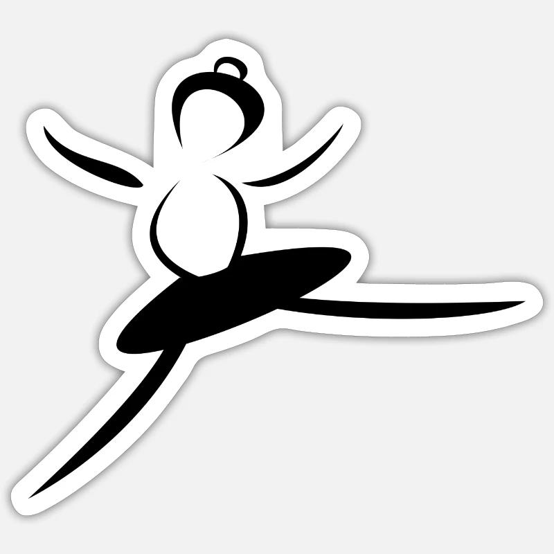 DANSEUSE. DANSE. SPORT. DANCE Sticker taille S (10 x 10 cm)