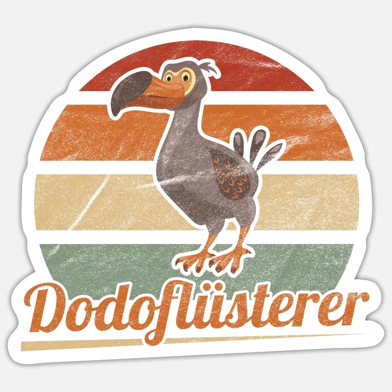 Dodo Mauritius Vogel Sticker Größe S (10 x 10 cm)