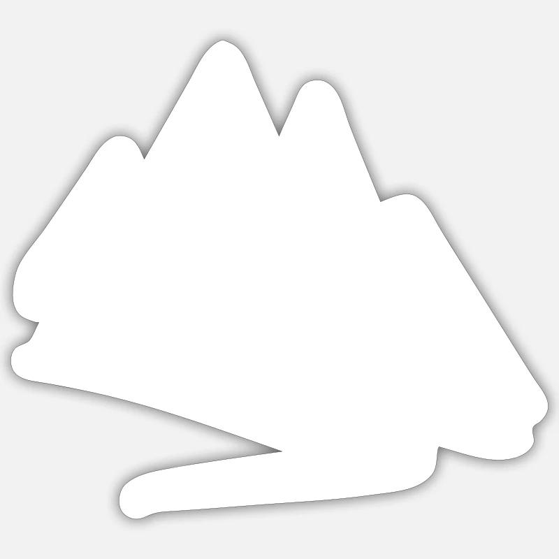 The 101st largest mountain - Sticker size S (10 x 10 cm) - white matte