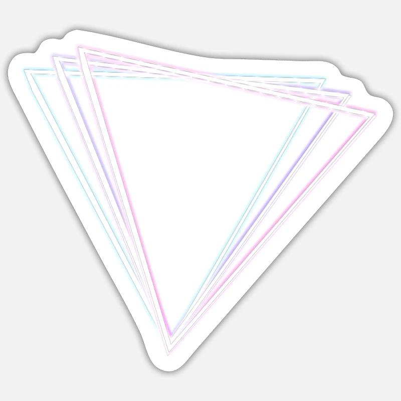 Synthwave Glow - Sticker size S (10 x 10 cm) - white matte