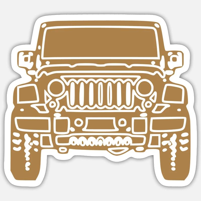 Wrangler Front Sticker size S (10 x 10 cm)