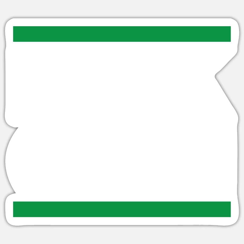 FCK GRN - Sticker size S (10 x 10 cm) - white matte