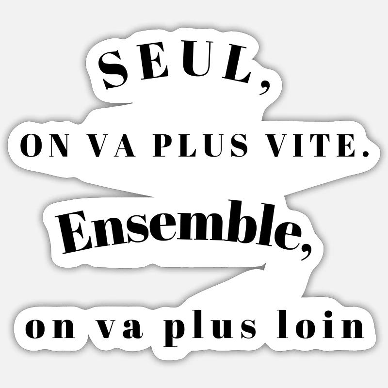 SEUL ON VA PLUS VITE Sticker taille S (10 x 10 cm)