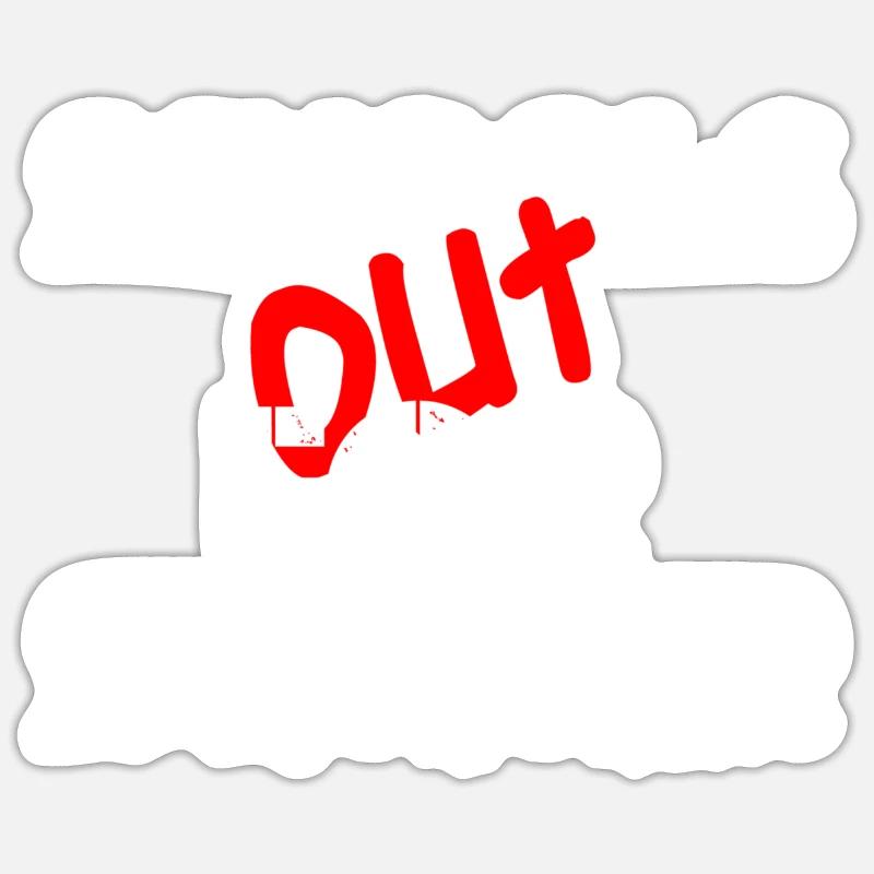 SCHOOL OUT FOR SUMMER1 - Sticker Größe S (10 x 10 cm) - Mattweiß