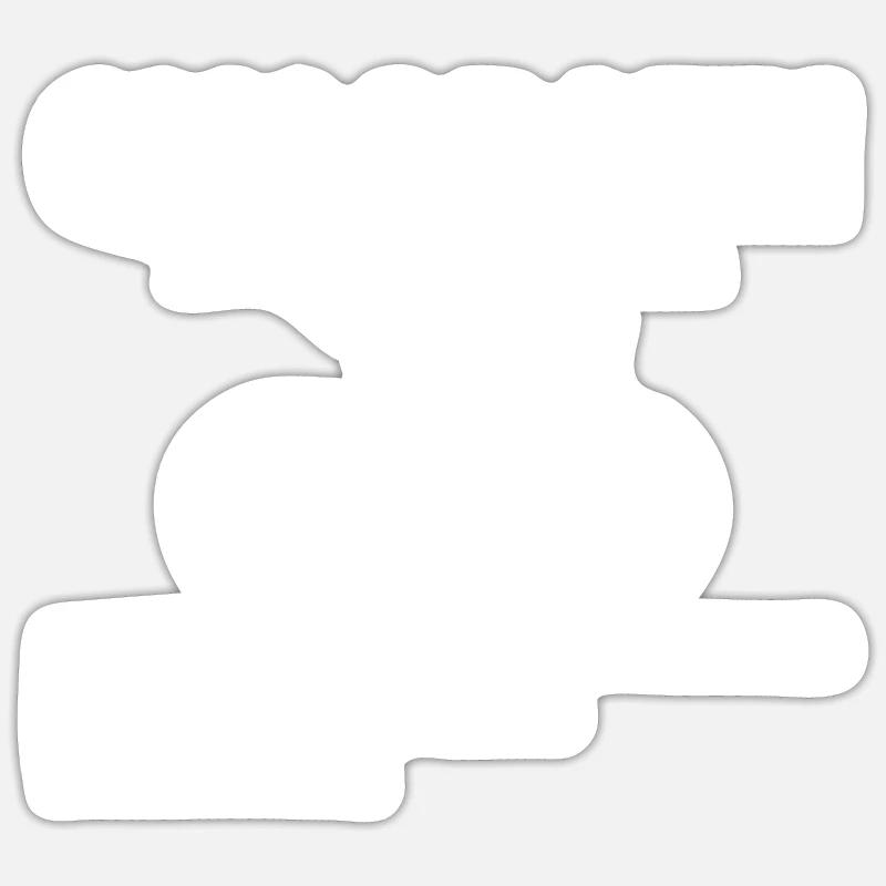 cycopathe - Sticker taille S (10 x 10 cm) - blanc mat