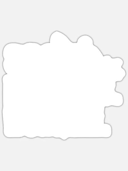 Paddeln Kayak Sag Niemals Rudern Paddler Kanu Rude - Sticker Größe S (10 x 10 cm) - Mattweiß