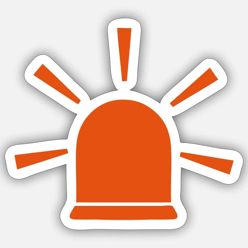 Light - Sticker size S (10 x 10 cm) - white matte