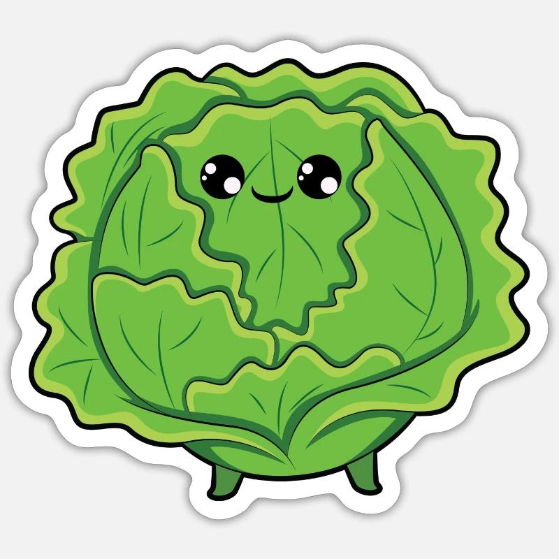 Cabbage Sticker size S (10 x 10 cm)