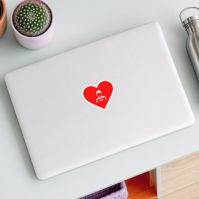 In love with Software Developer, Software Developer Sticker size S (10 x 10 cm)
