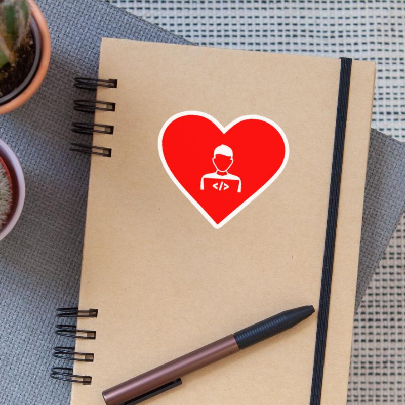 In love with Software Developer, Software Developer Sticker size S (10 x 10 cm)