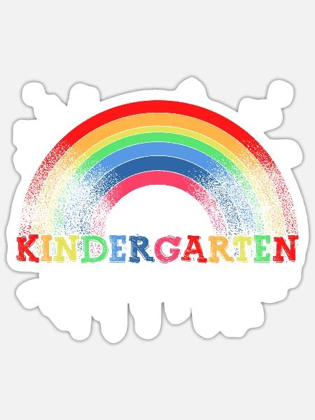 Kindergarten Absolventin Kita Kinderhort Geschenk - Sticker Größe S (10 x 10 cm) - Mattweiß