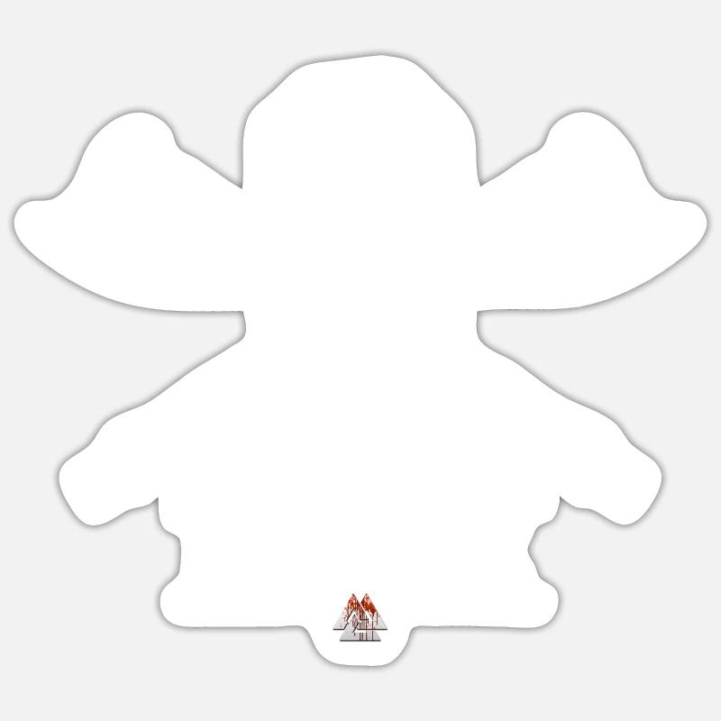 Viking - Skull Runen - Sticker taille S (10 x 10 cm) - blanc mat