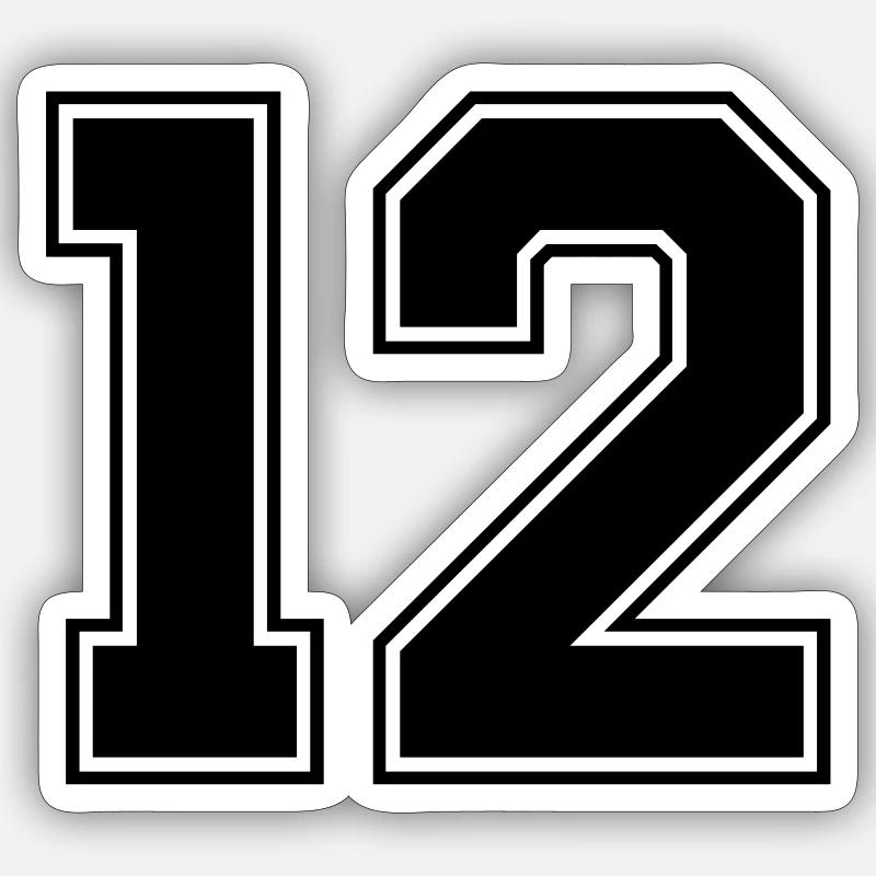 12 Sticker Größe S (10 x 10 cm)