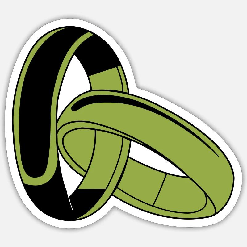 ringe Sticker Größe S (10 x 10 cm)