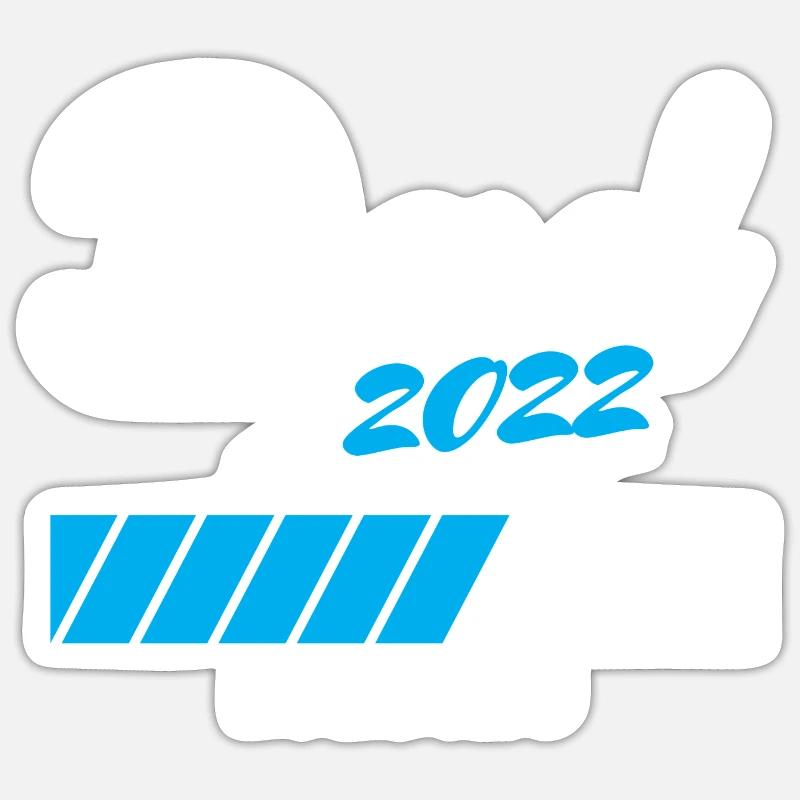 Dad 2022 Loading Werdender Vater Sticker Größe S (10 x 10 cm)