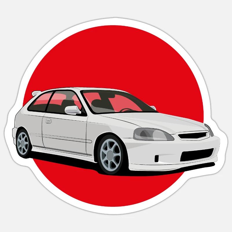 JDM Hatchback Sticker Größe S (10 x 10 cm)