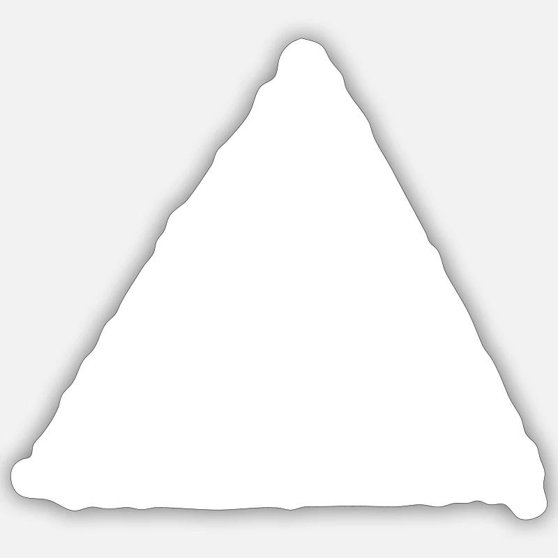 Berg mit Höhle - Sticker Größe S (10 x 10 cm) - Mattweiß