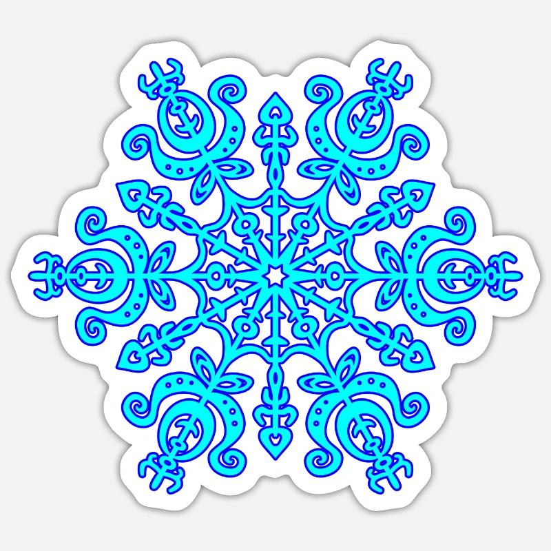 Snowflake Sticker size S (10 x 10 cm)
